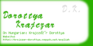 dorottya krajczar business card